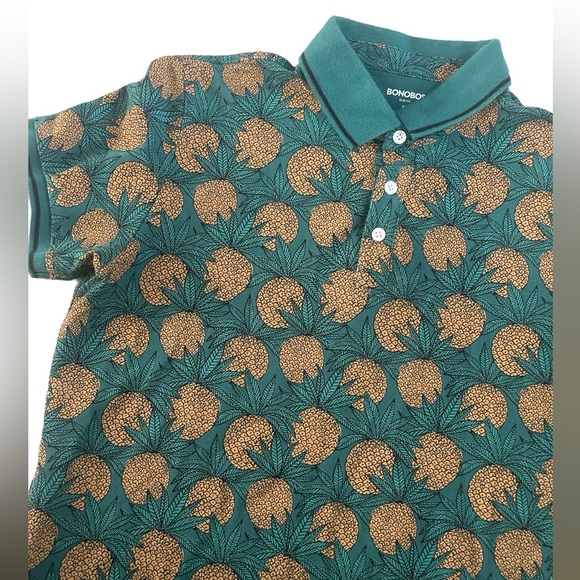 Bonobos Other - Men’s‎ Bonobos Slim Fit Pineapple Polo Shirt size Medium